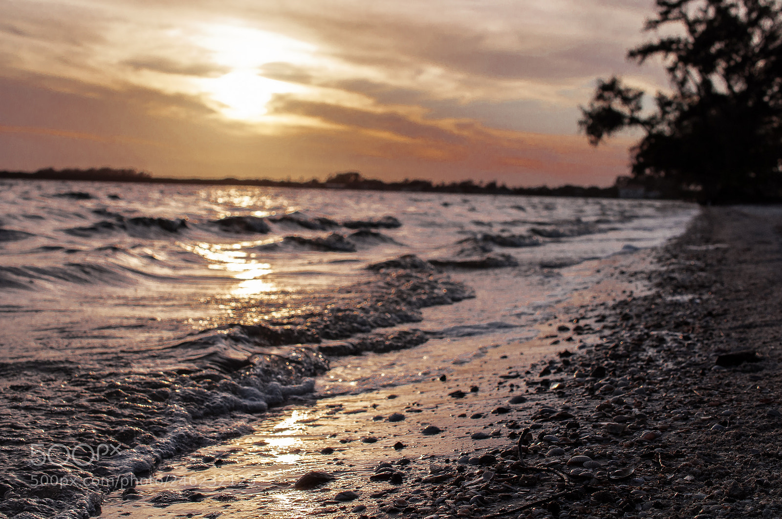 Nikon D5000 sample photo. Waves at sunset photography