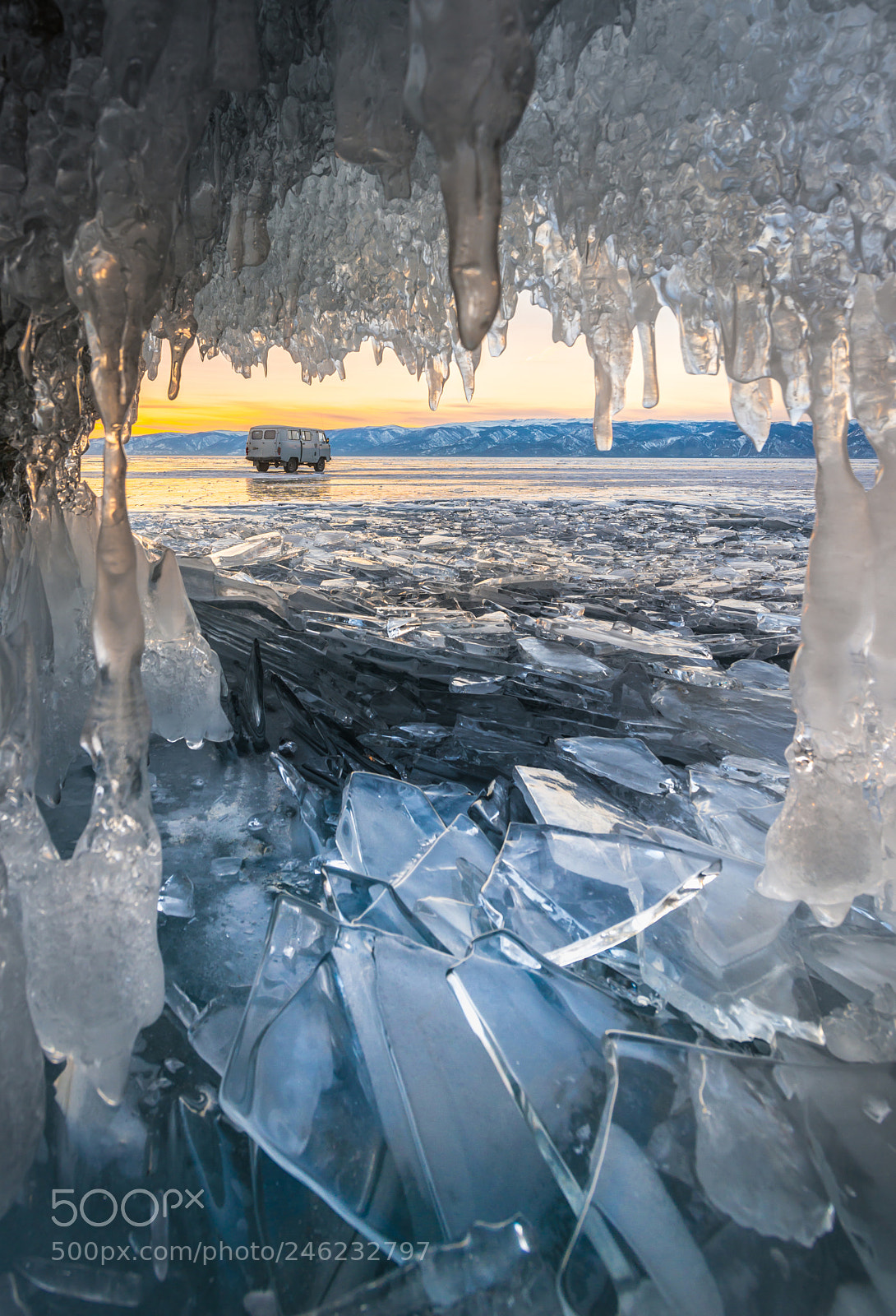 Nikon D800 sample photo. Frozen ice cave baikal photography