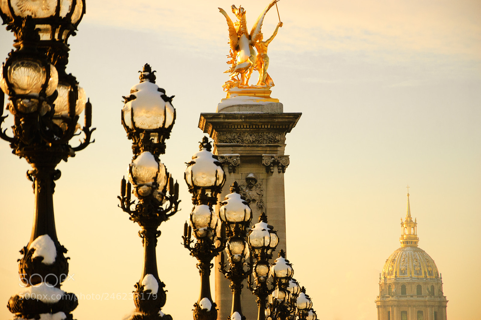Nikon D40 sample photo. Paris under snow. view photography