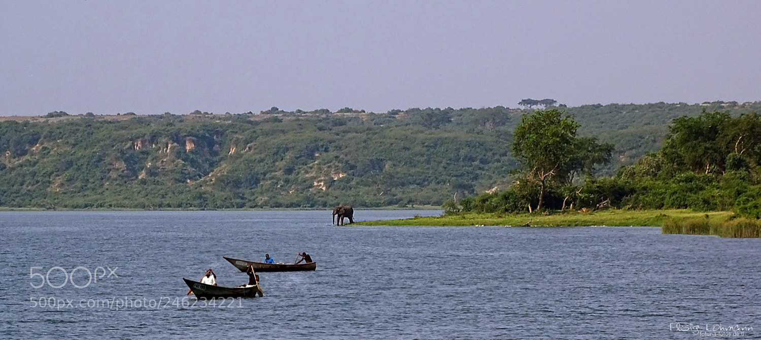 Sony Cyber-shot DSC-HX400V sample photo. Fishing boats on kazinga photography