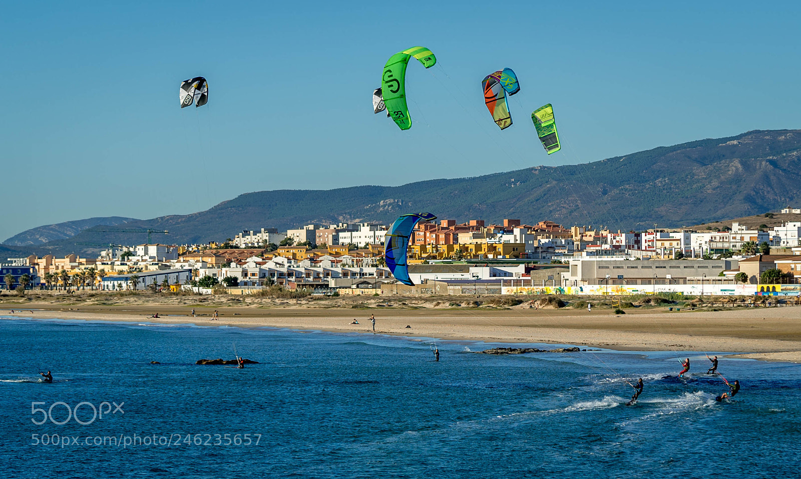 Sony a7S II sample photo. Kite boarding photography