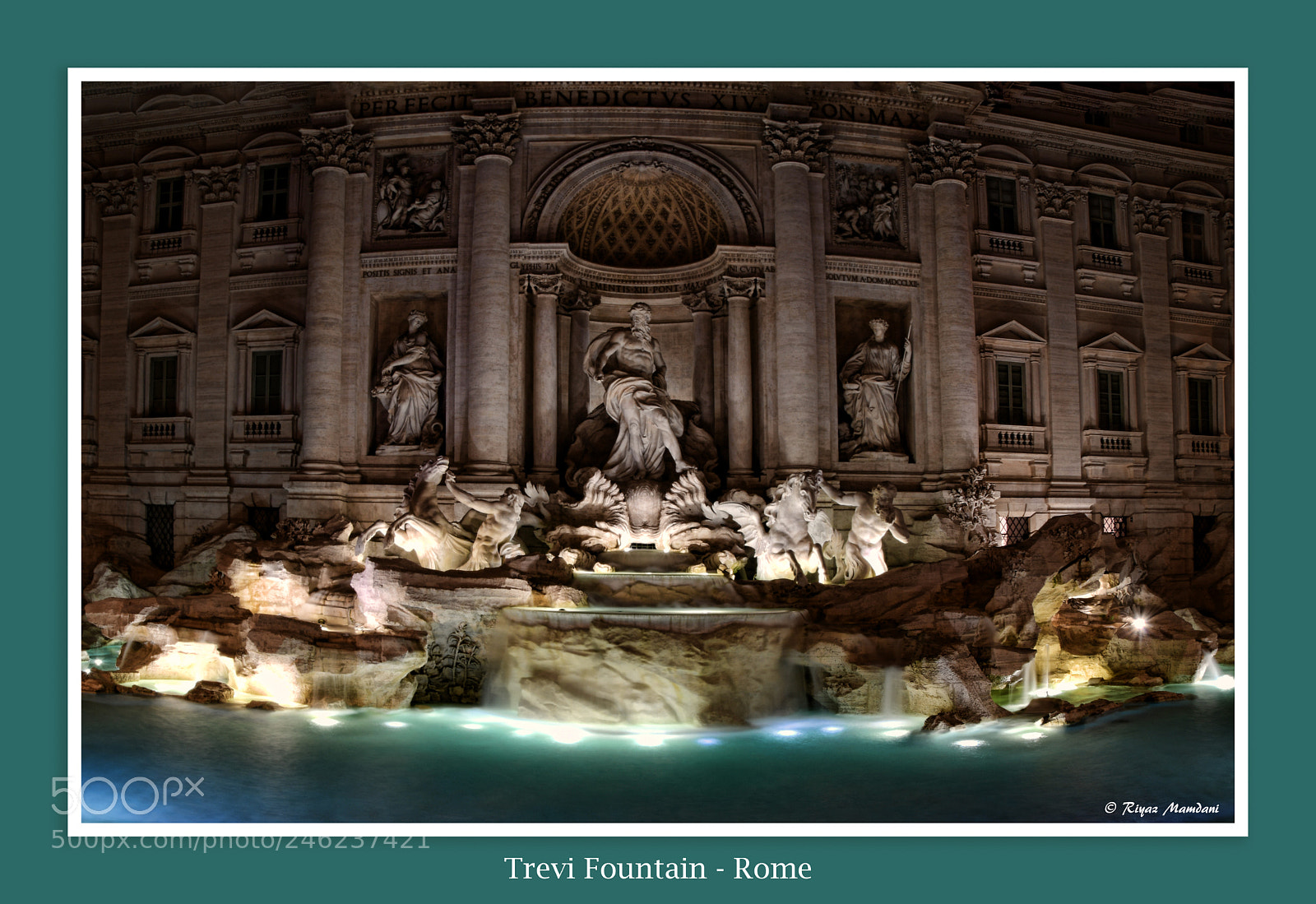 Nikon D500 sample photo. Tevi fountain - rome photography