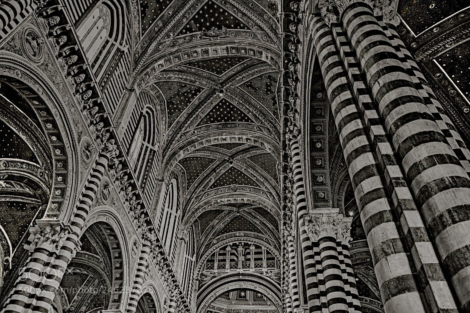 Fujifilm X-T1 sample photo. Siena kirche bw photography