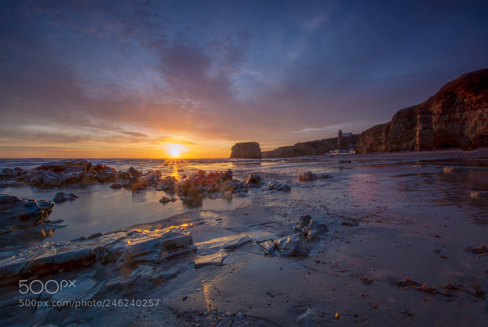 Nikon D5200 sample photo. Sunrise at marsden beach photography
