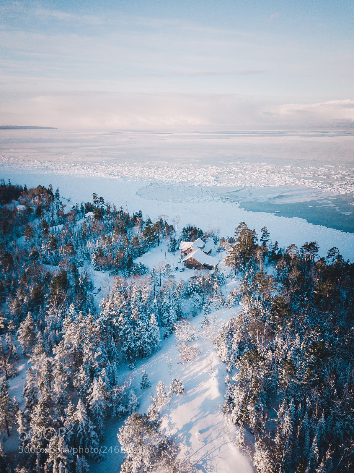 DJI FC220 sample photo. Keweenaw sunrise photography