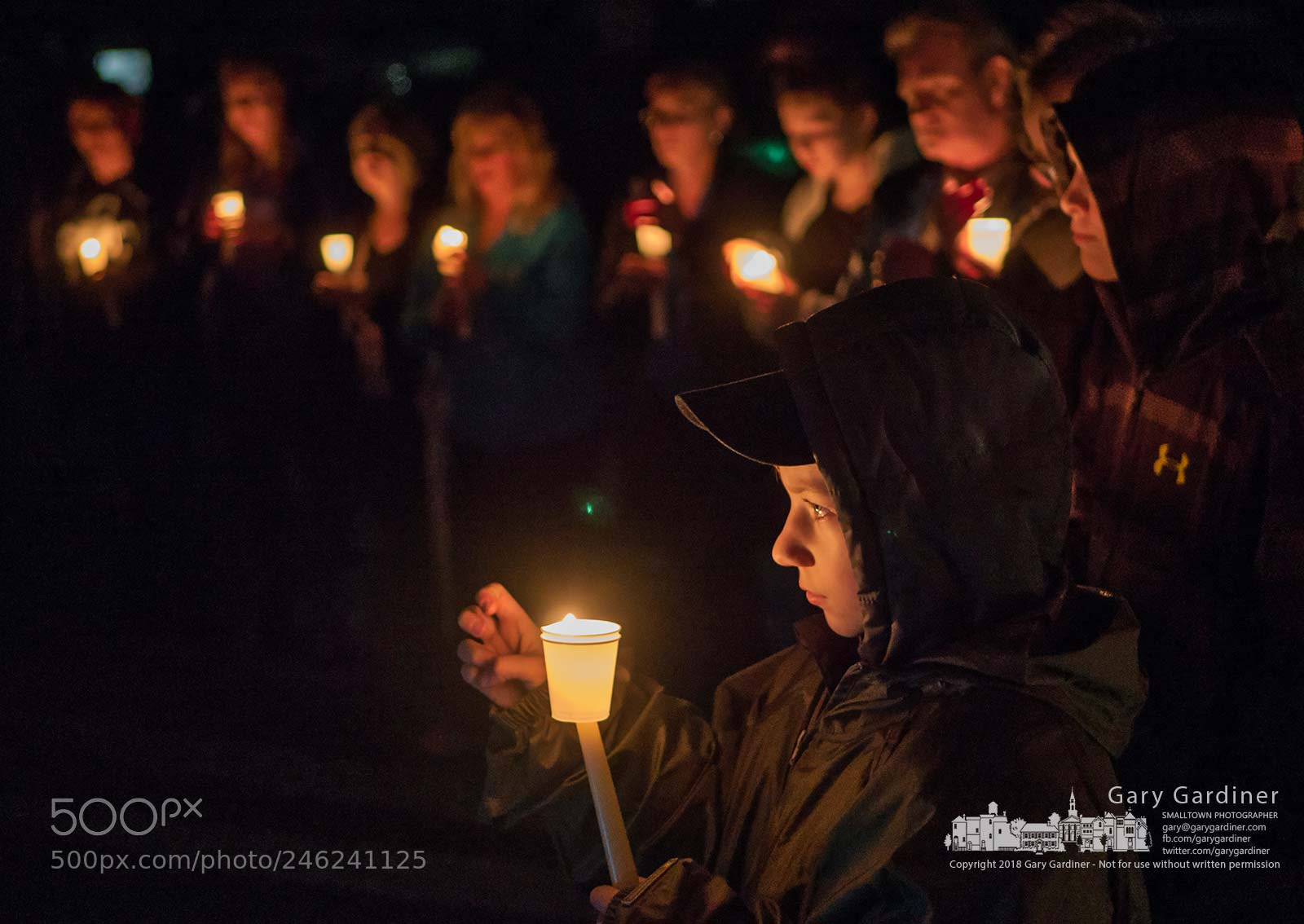 Panasonic Lumix DMC-G85 (Lumix DMC-G80) sample photo. Vigil for police and photography