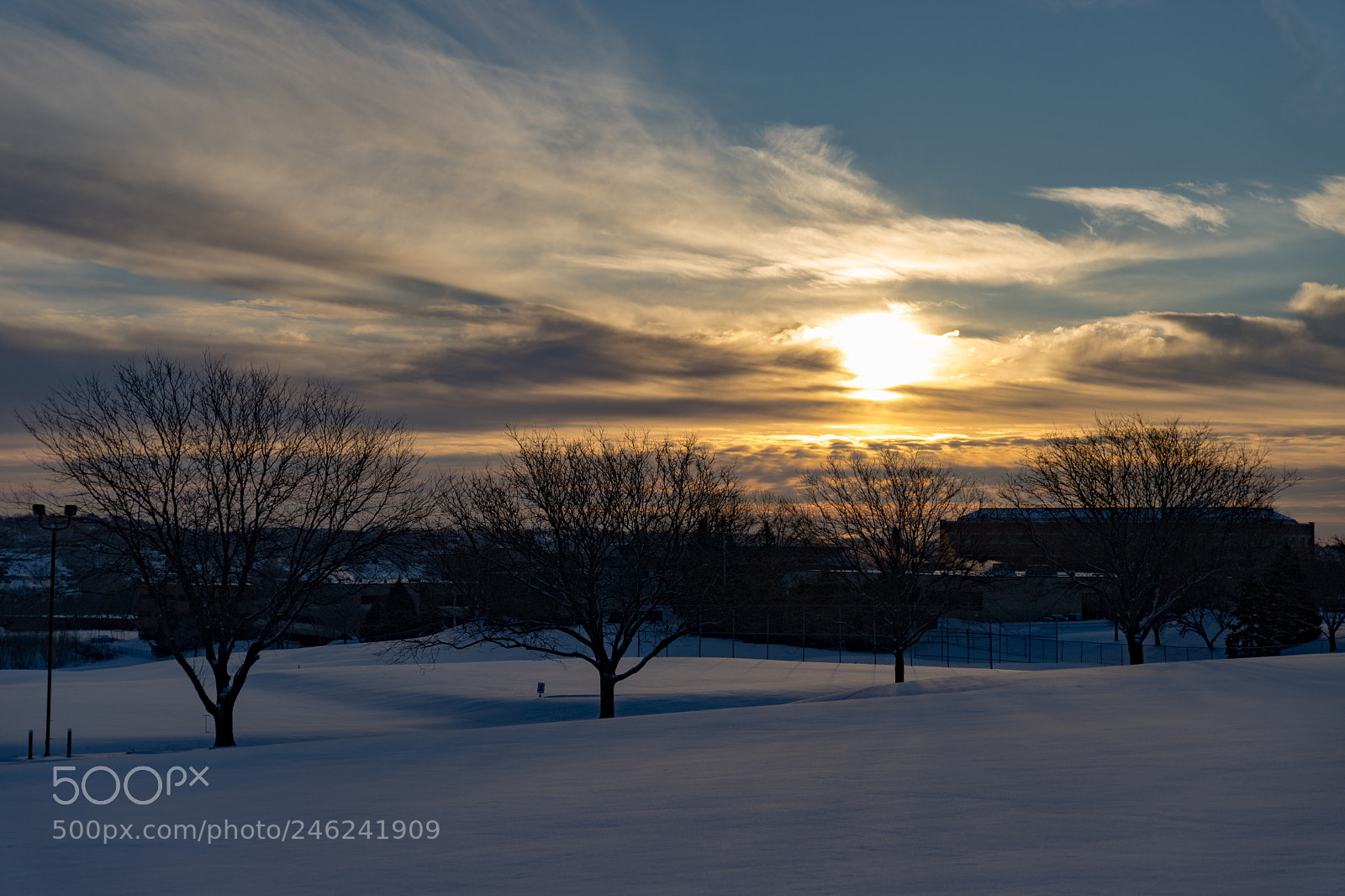 Canon EOS 6D Mark II sample photo. Sunrise in wintery omaha photography