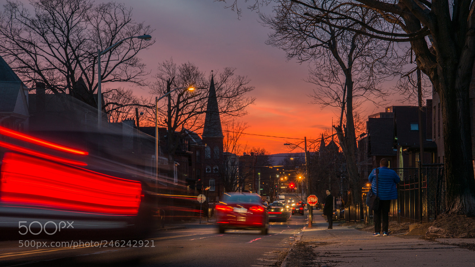 Nikon D800 sample photo. Hartford sunset orange photography