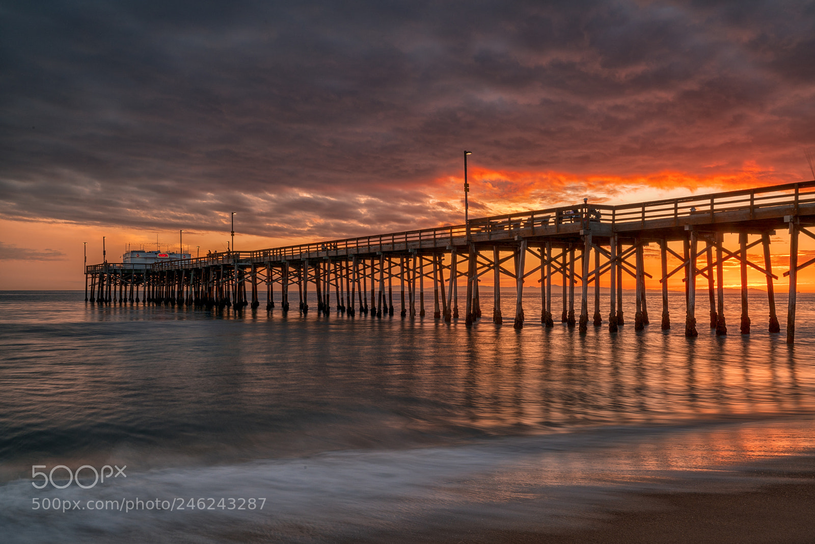 Sony a7R II sample photo. Sunset @ balboa pier photography