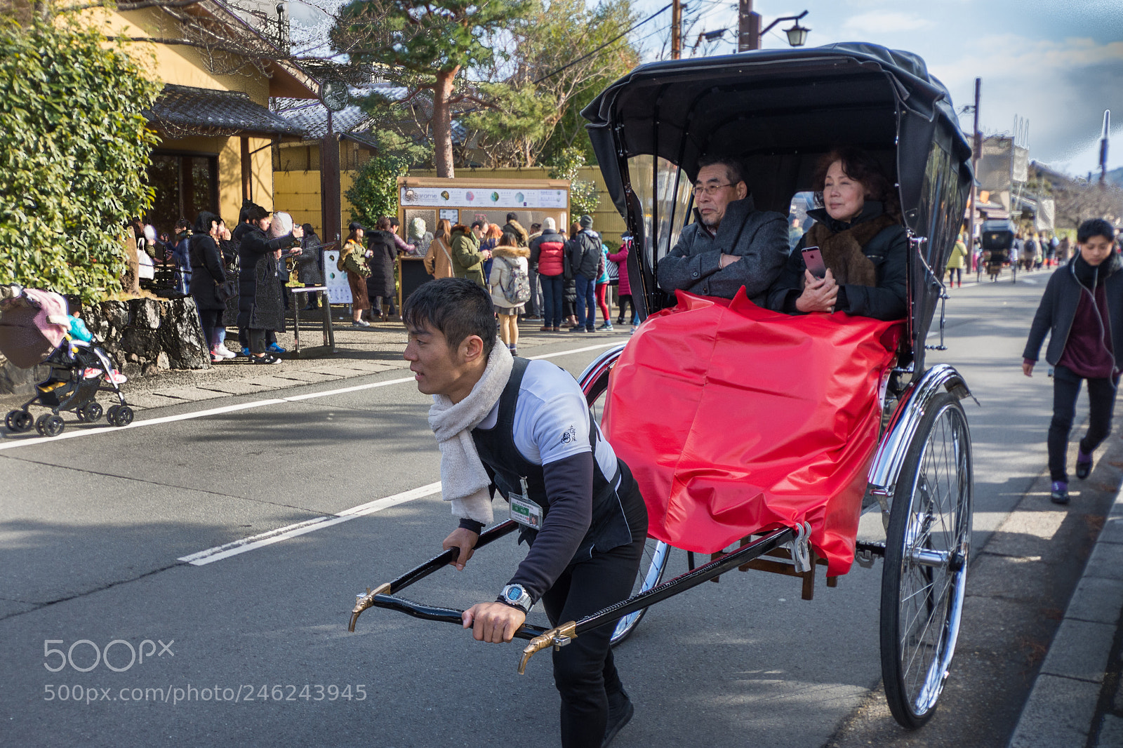 Nikon D7200 sample photo. Rickshaw ride in kyoto photography