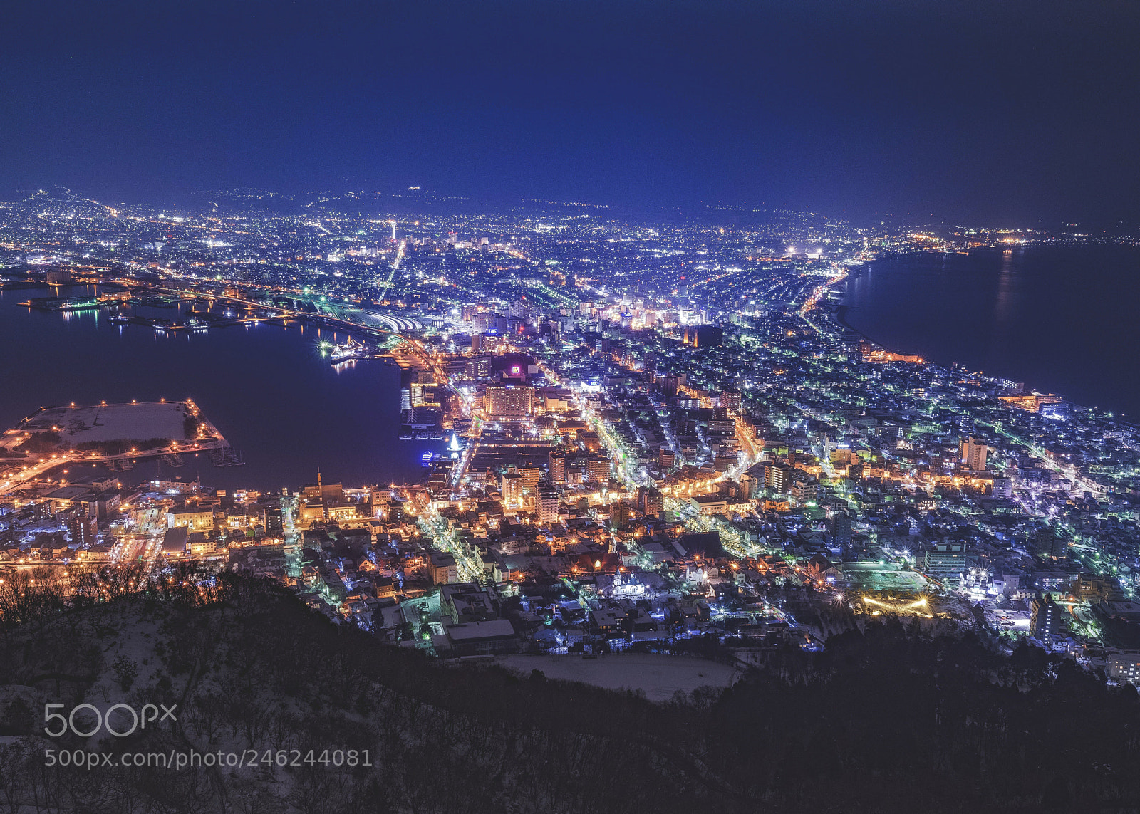 Pentax K-1 sample photo. 函館山 photography