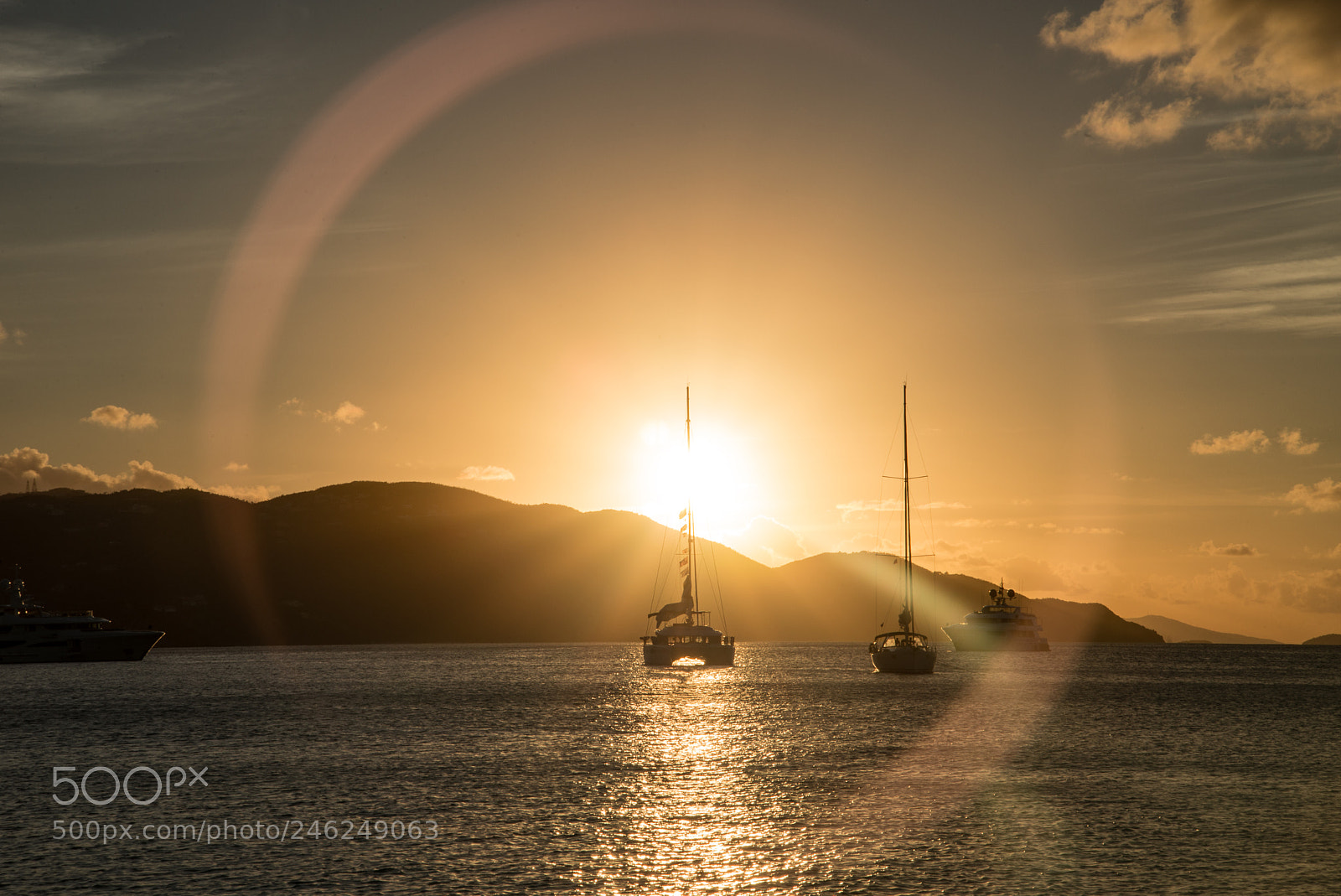 Nikon D610 sample photo. Guana island sunset photography