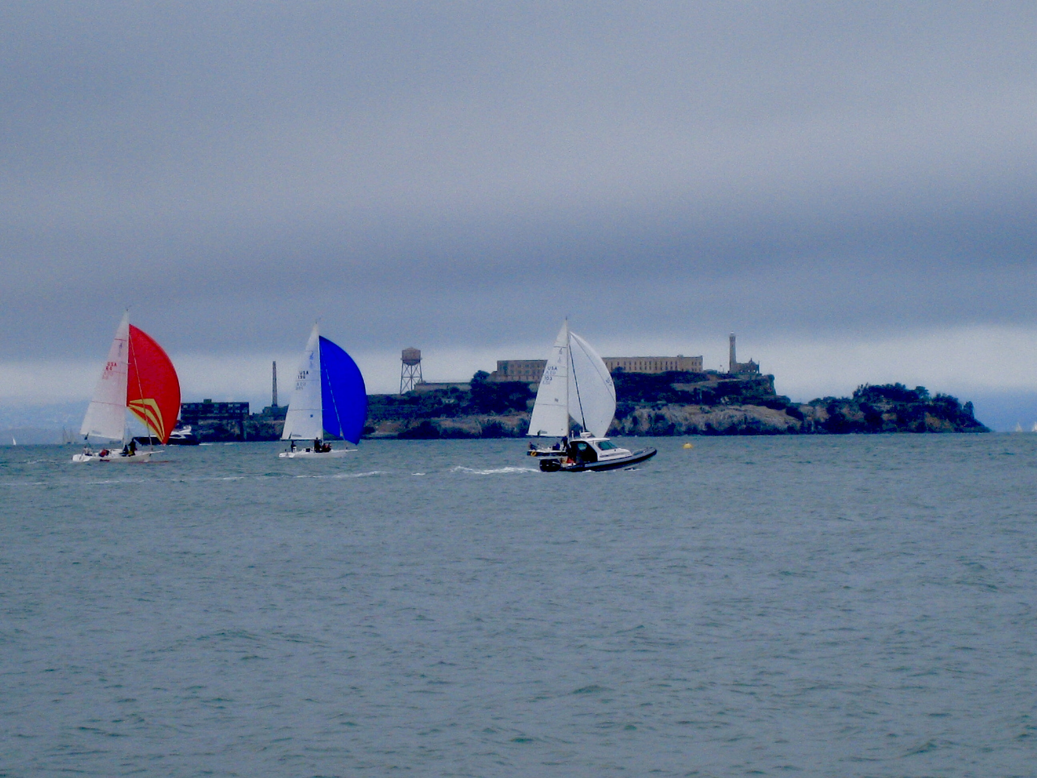 Canon POWERSHOT SD870 IS sample photo. Regatta, alcatraz, san francisco bay, california 2009 photography