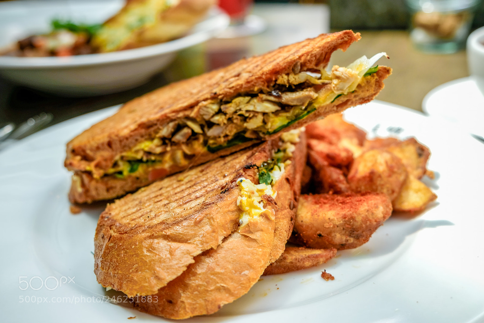 Fujifilm X-T20 sample photo. Chicken sandwich photography