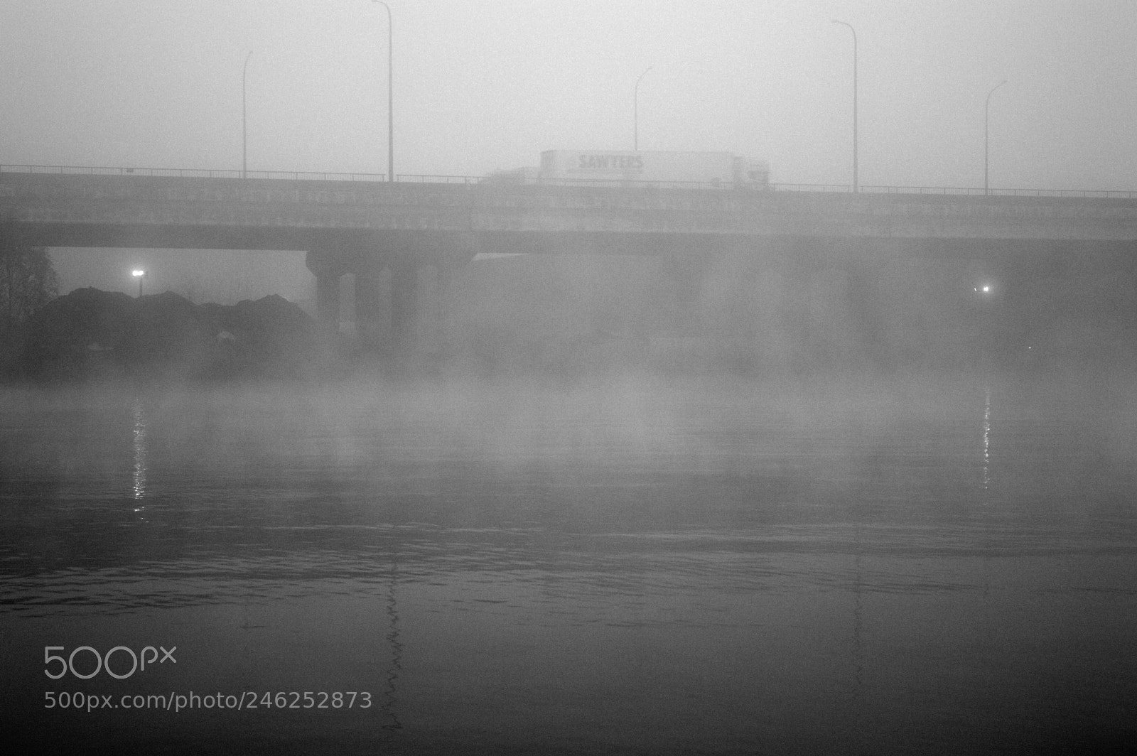Nikon D3200 sample photo. Fog and lights photography
