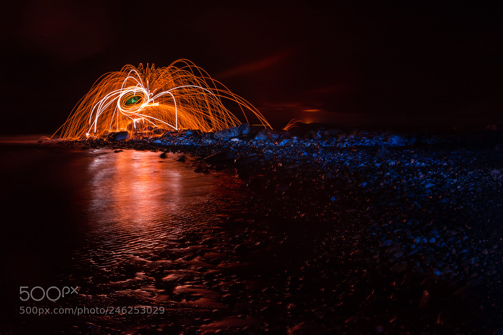 Nikon D7100 sample photo. Fire beach photography