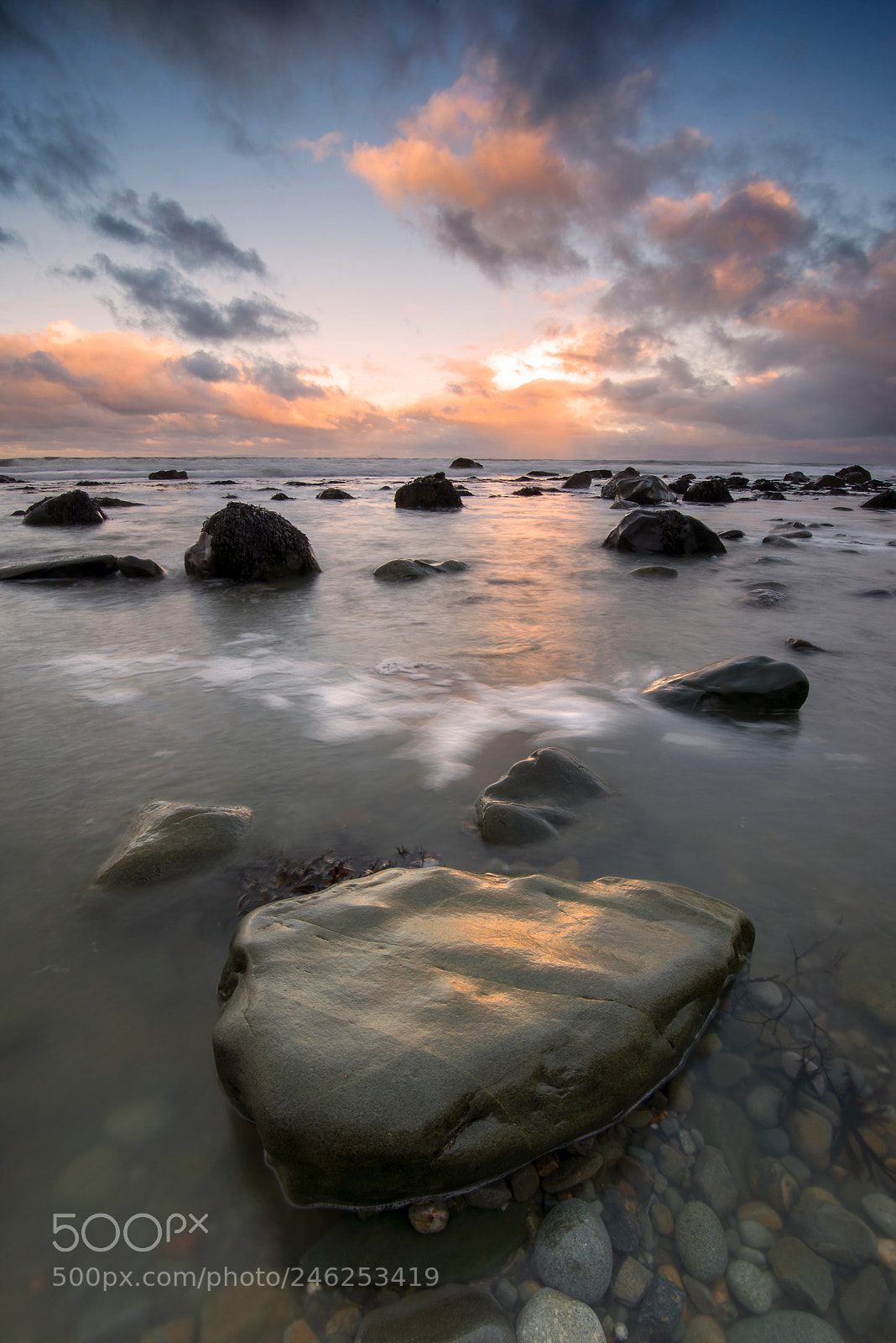 Nikon D610 sample photo. Pebbles on a beach photography