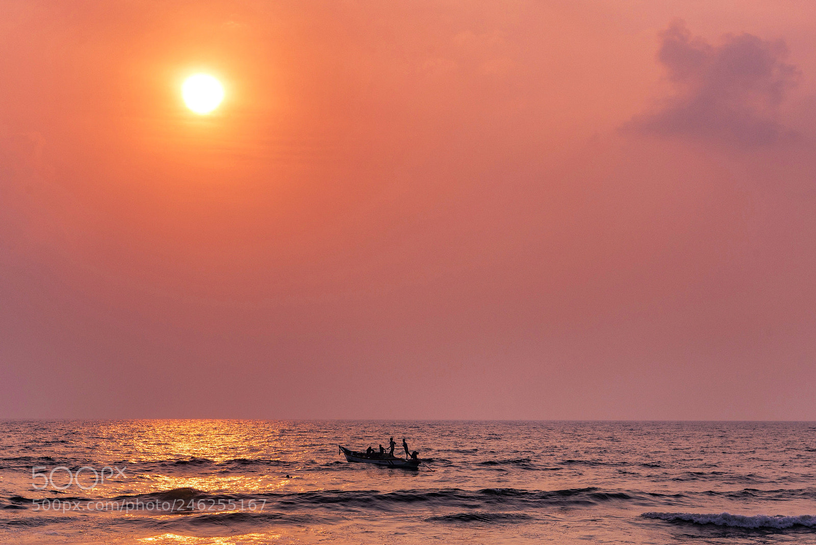 Nikon D610 sample photo. Sunrise and a catamaran photography