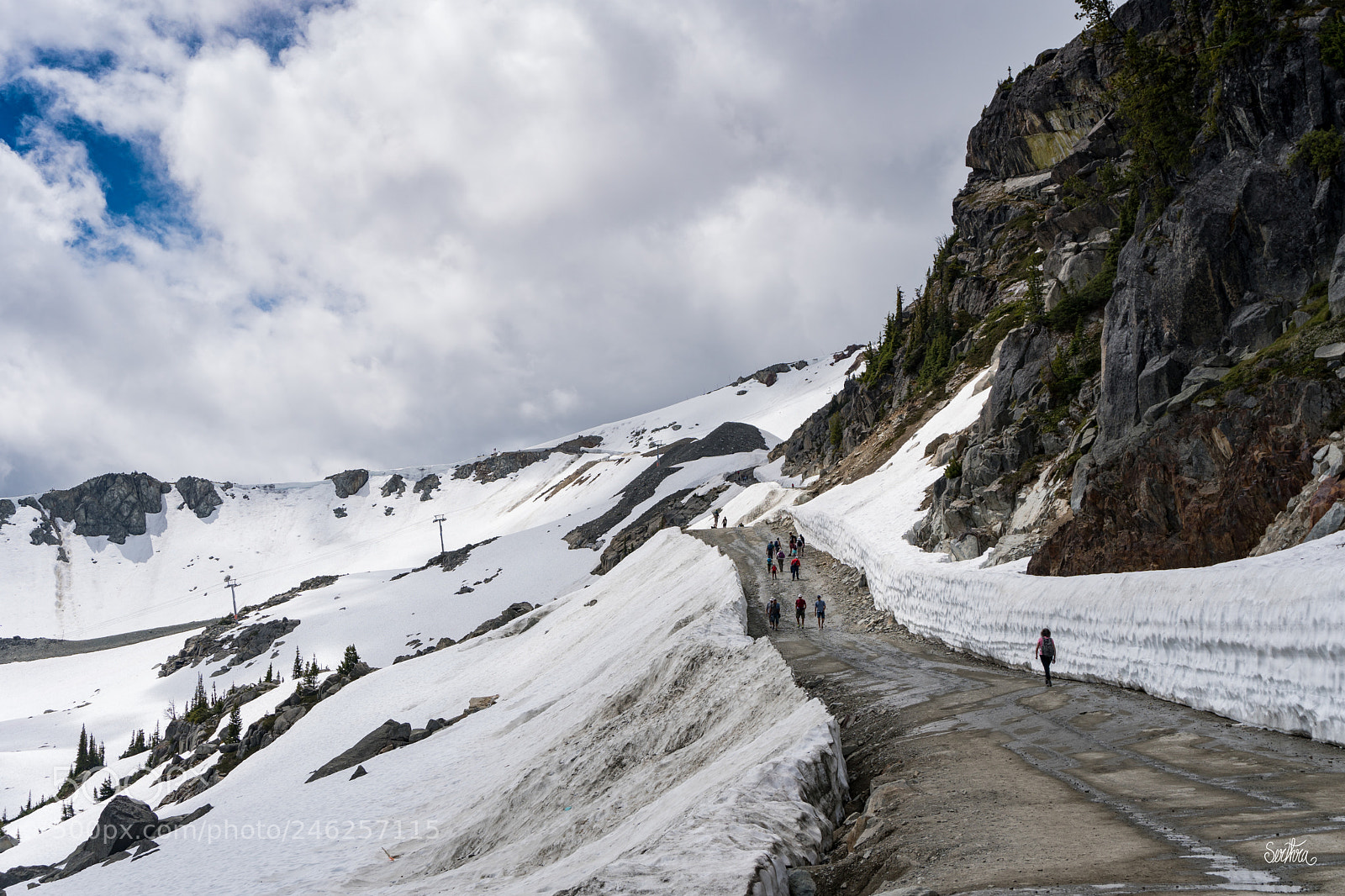Sony a6300 sample photo. Summer snow photography