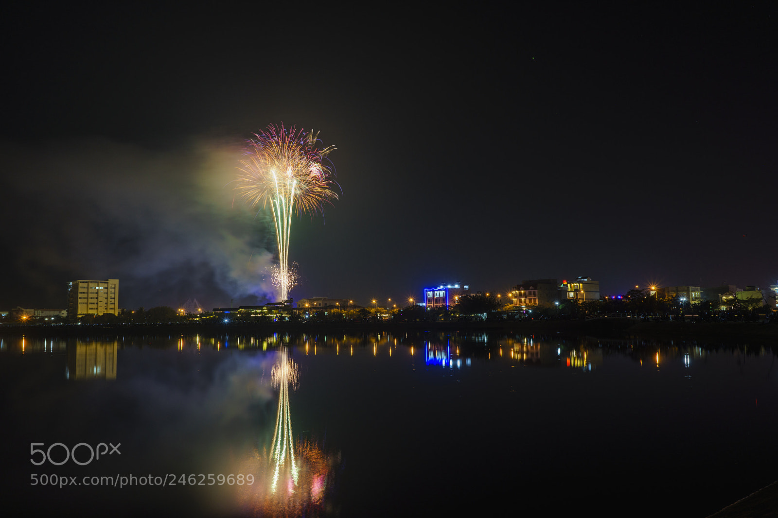 Sony a7 II sample photo. Firework tet holiday photography