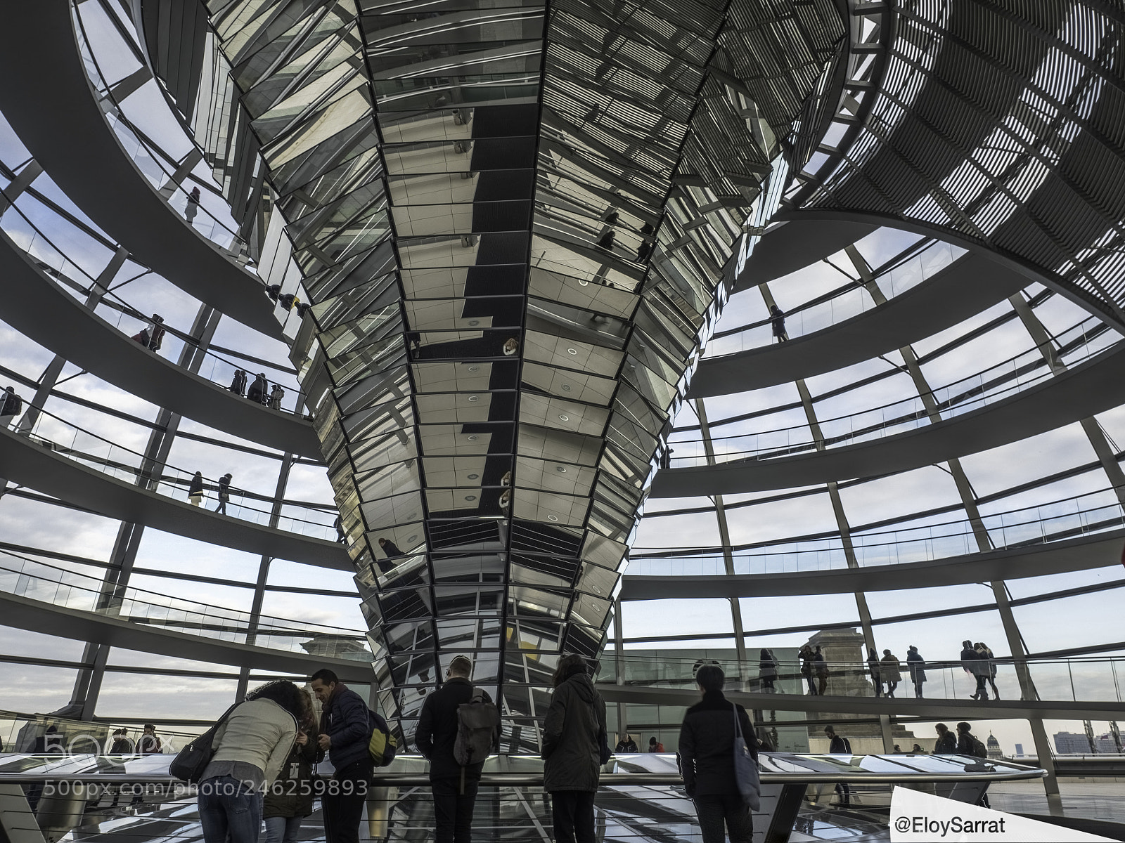 Olympus OM-D E-M5 II sample photo. Reichstag dome photography