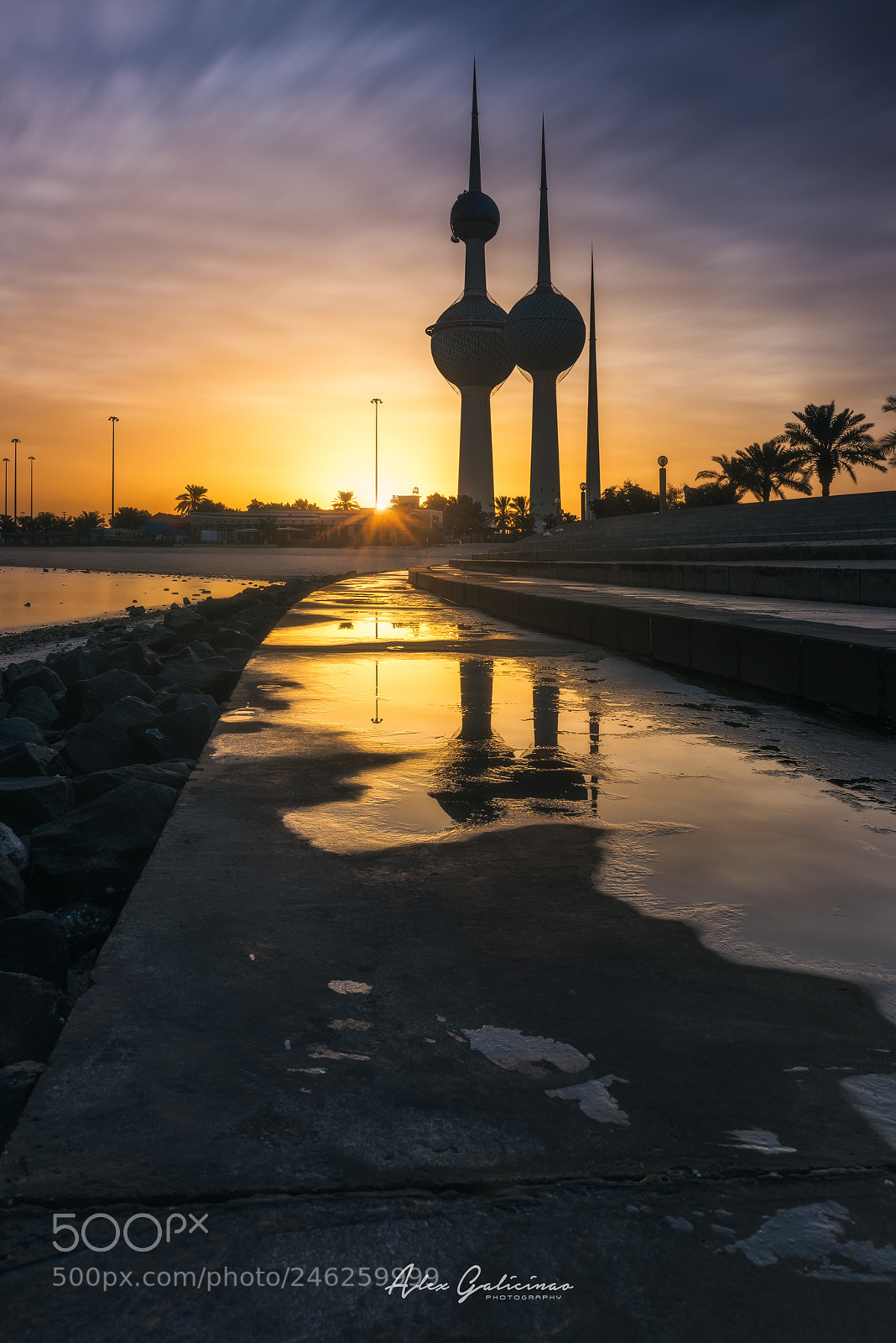 Nikon D810 sample photo. Kuwait towers ii photography
