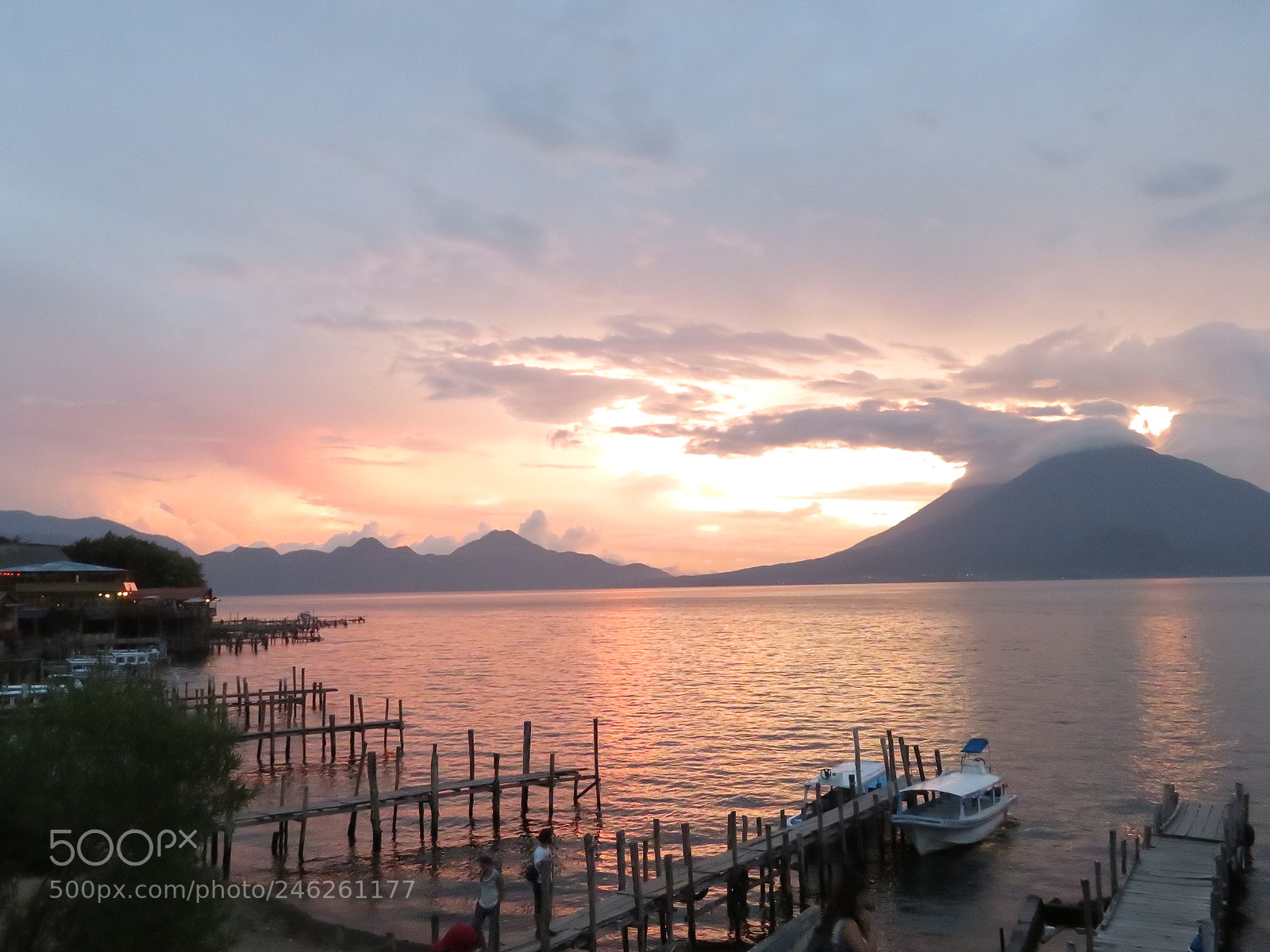 Canon PowerShot SX720 HS sample photo. (sunset lake atitlan) photography
