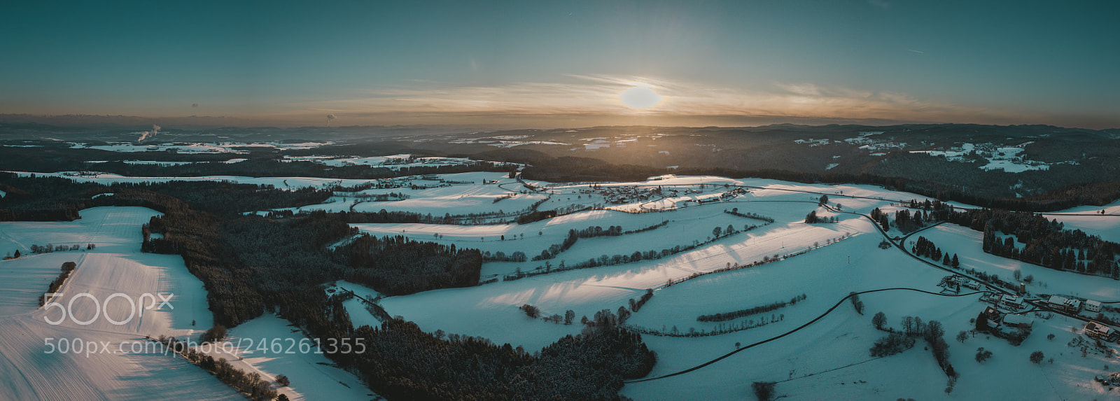 DJI FC220 sample photo. Cold sunset photography