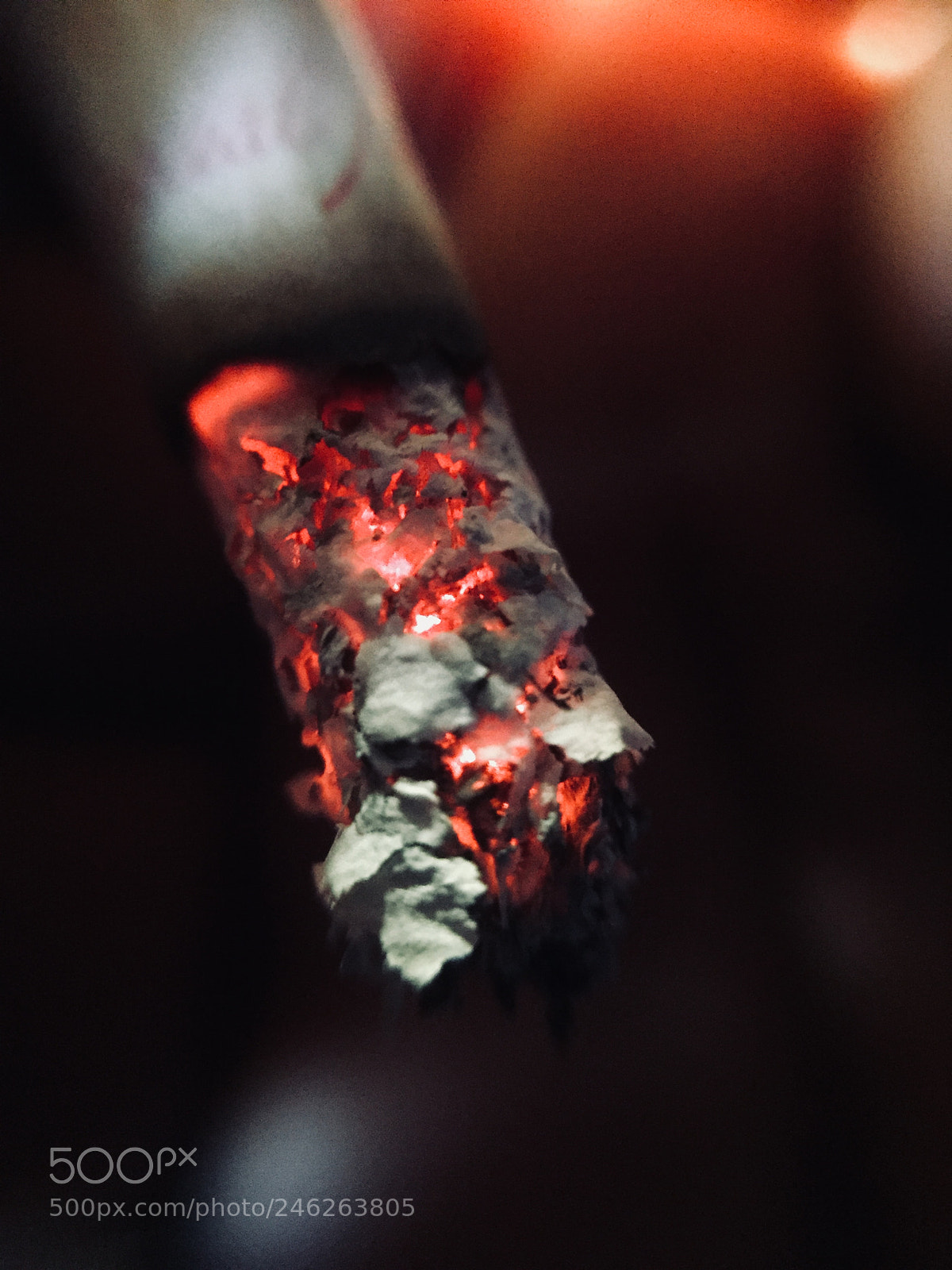 Apple iPhone 6 sample photo. Burning cigarette photography