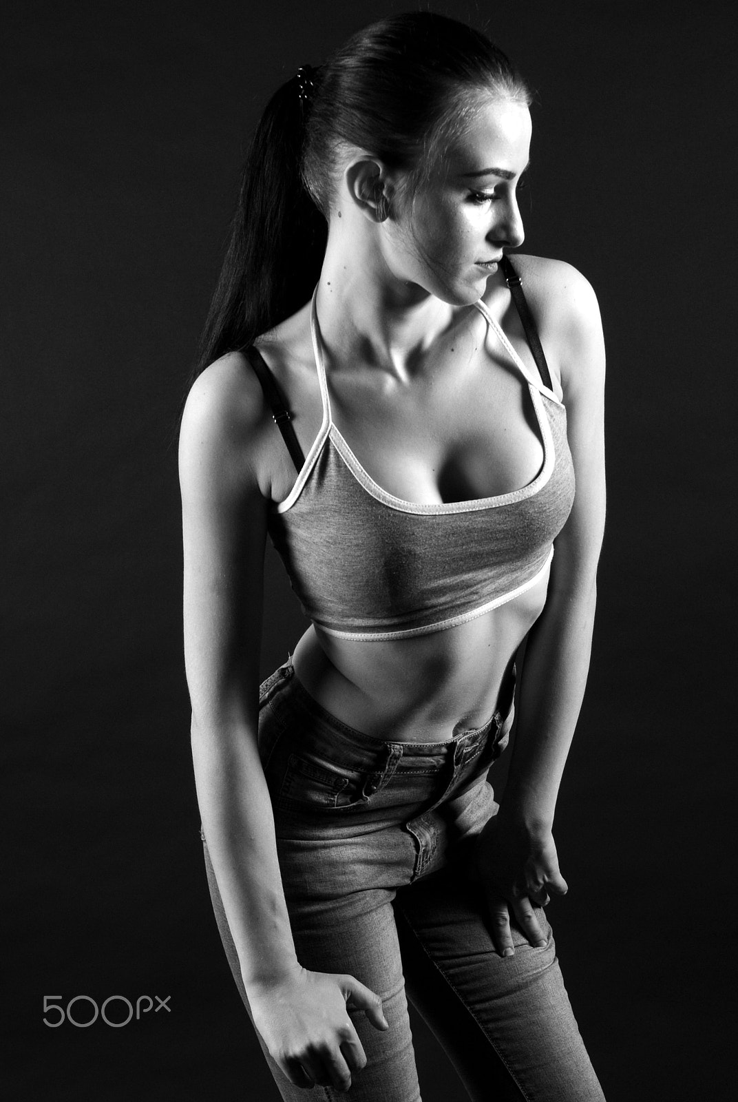 Nikon D300 sample photo. Sw-girl  licht und schatten photography