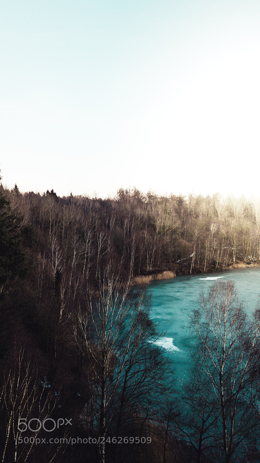 DJI FC220 sample photo. Icy sunset photography