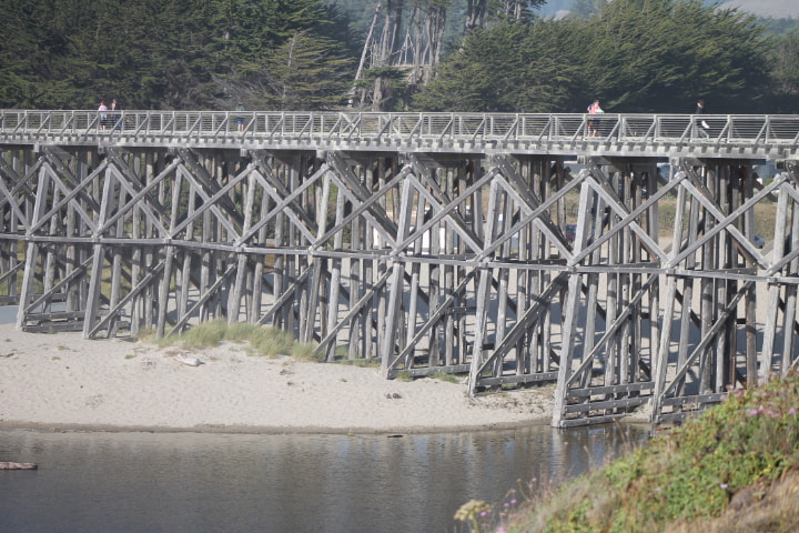 EF75-300mm f/4-5.6 sample photo. Boardwalk bridge photography