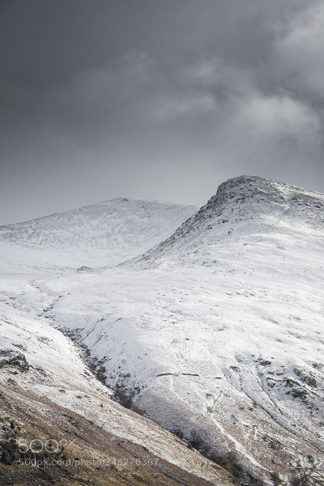 Nikon D810 sample photo. Snowy helvelyn photography