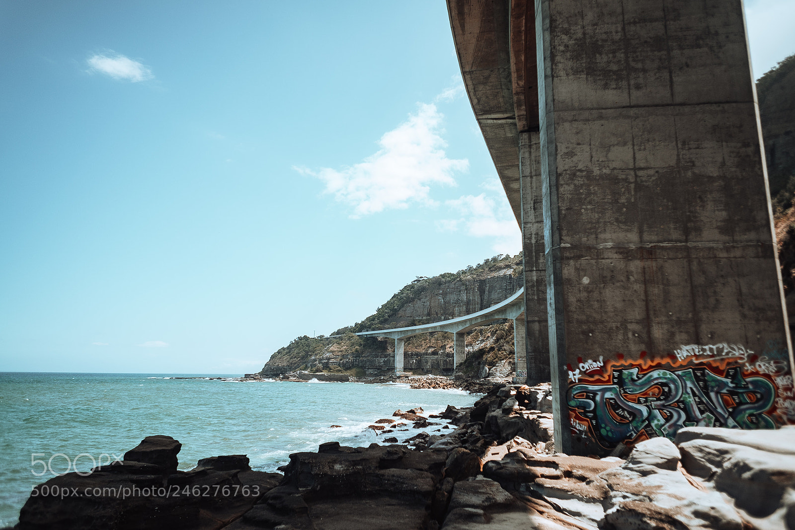 Sony a7R sample photo. Sea cliff bridge photography