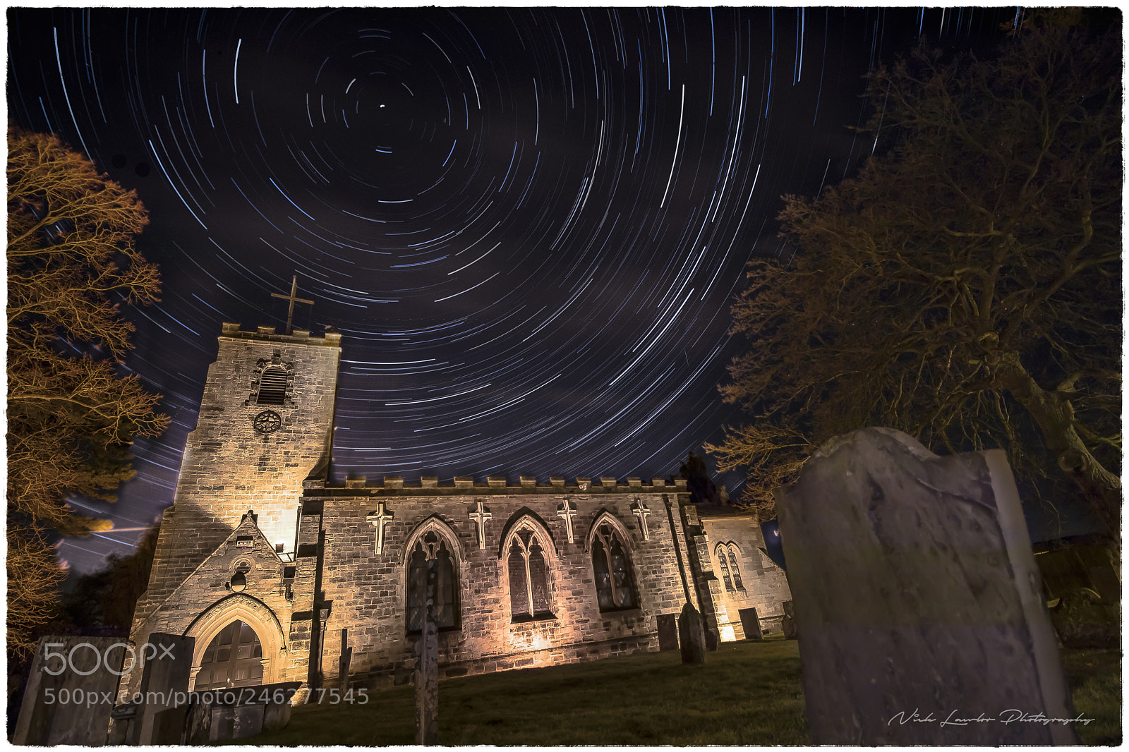 Canon EOS 80D sample photo. St wilfreds star trails photography