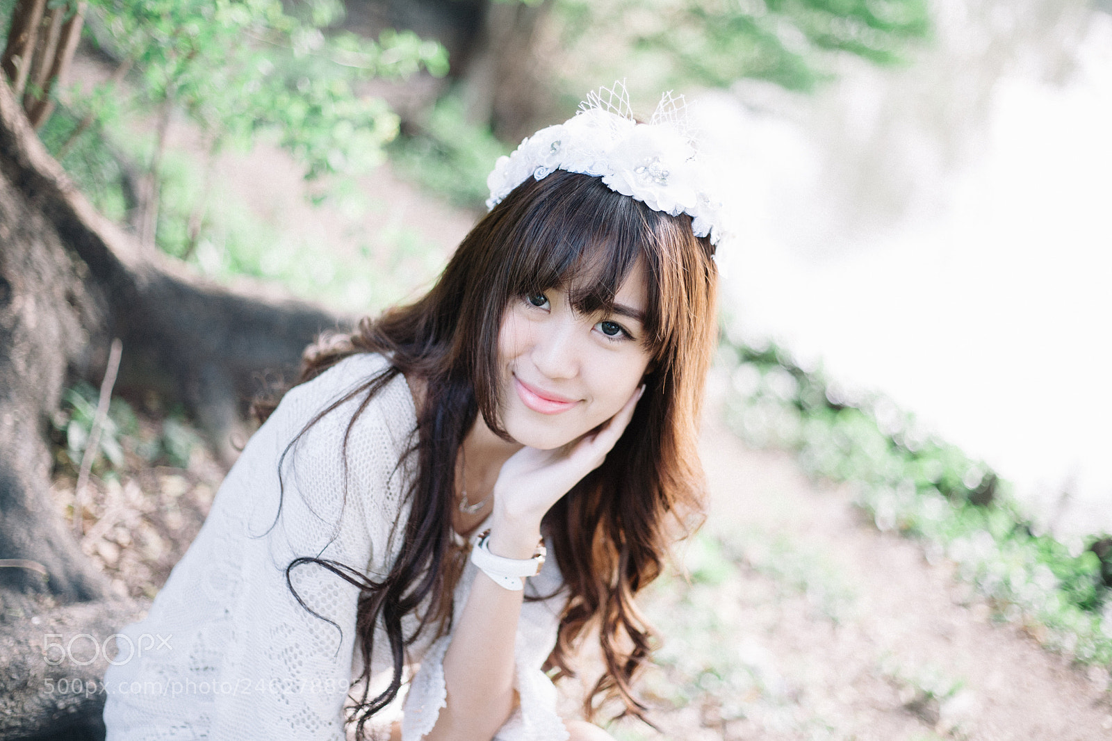 Canon EOS 5D sample photo. The beauty white skin photography