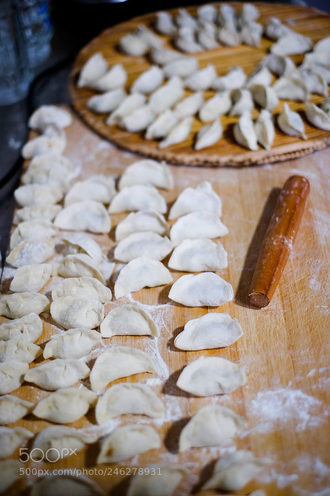 Fujifilm X-T1 sample photo. Making dumplings for 2018 photography
