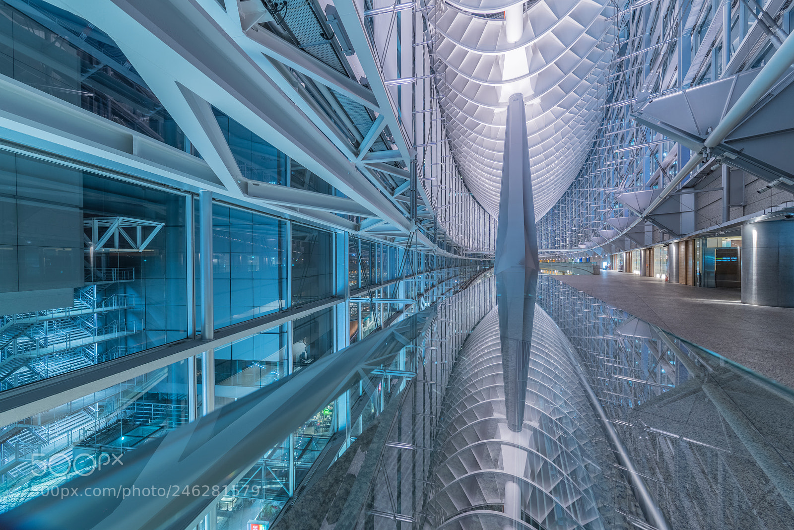 Pentax K-1 sample photo. Tokyo international forum photography