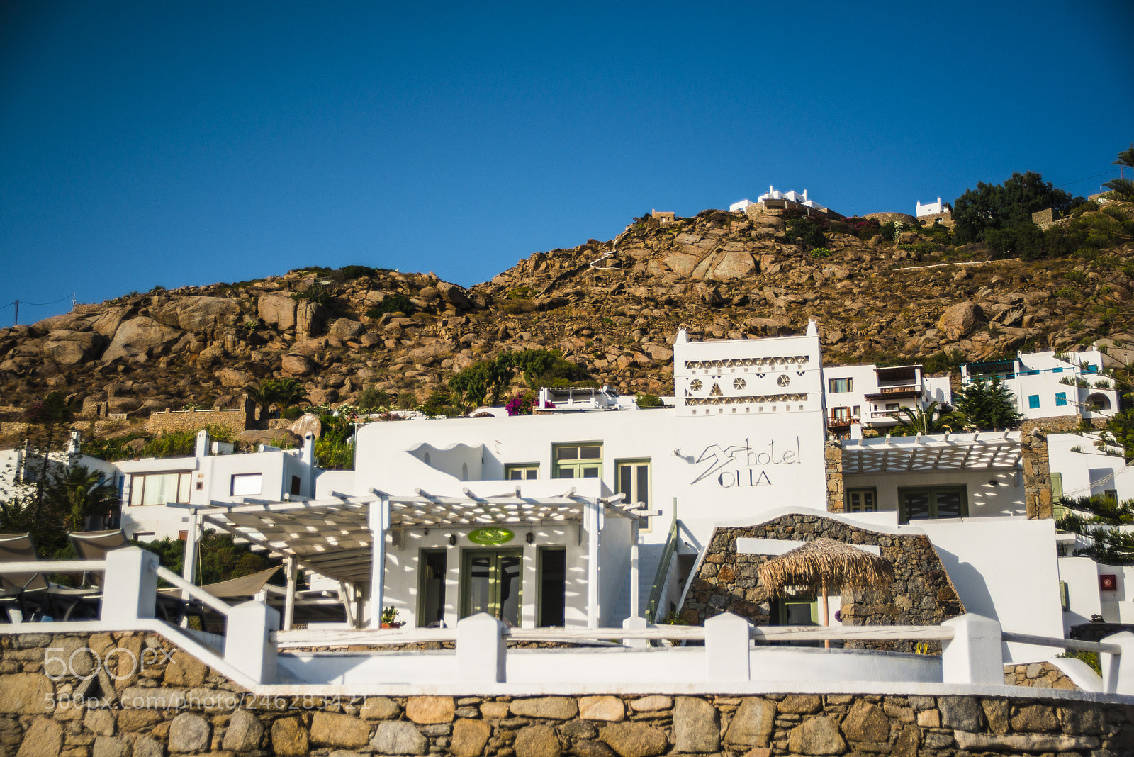 Nikon D800 sample photo. Hotel olia, mykonos photography