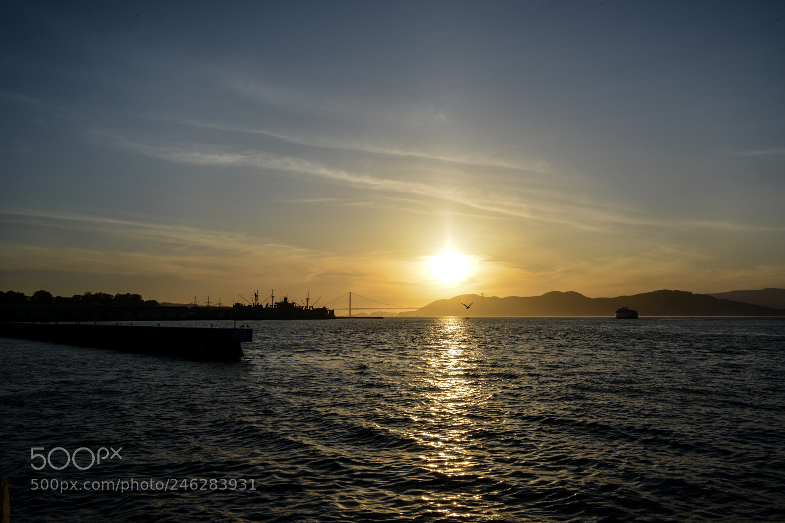 Nikon D800 sample photo. Sunset of pier 39 photography