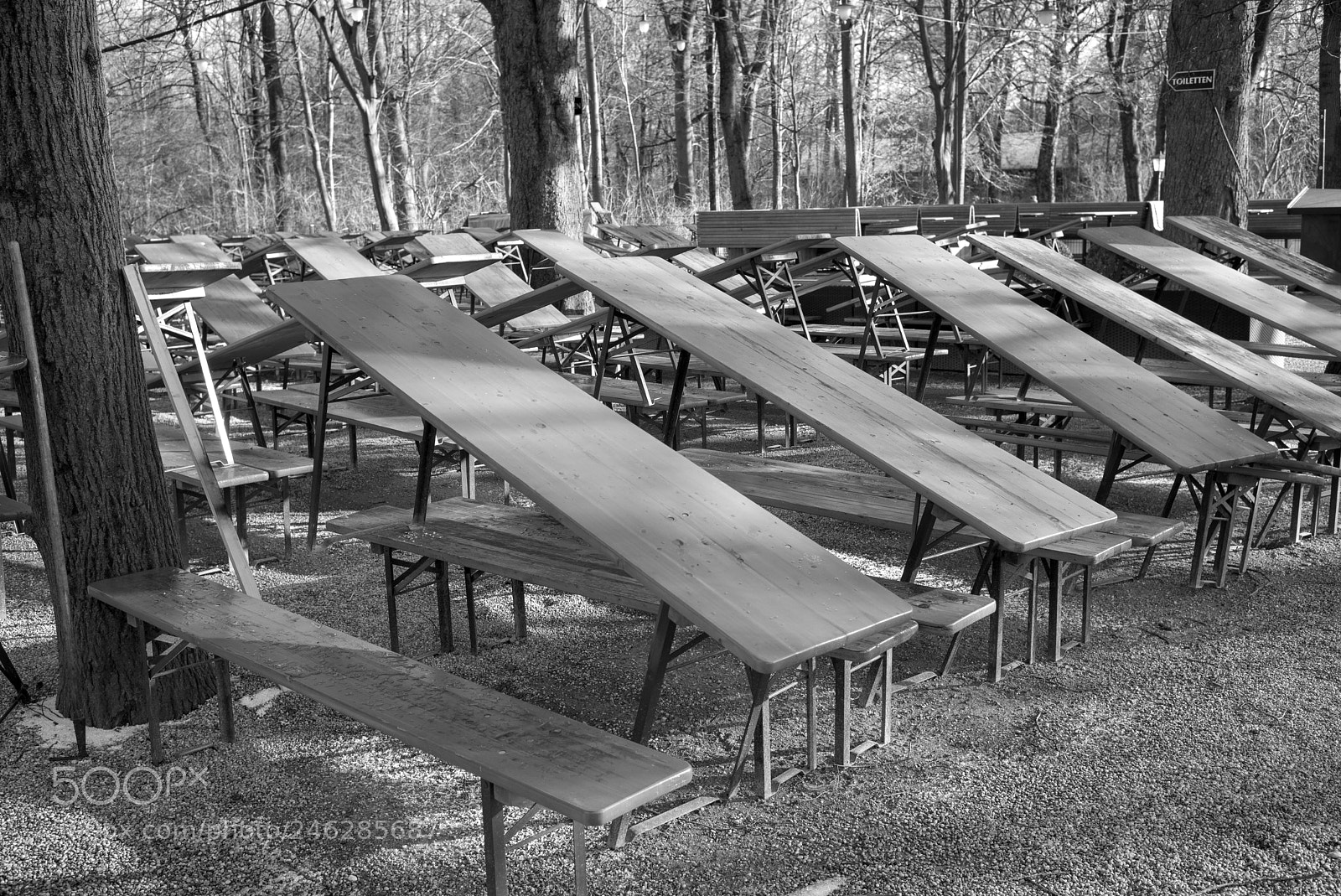 Leica M Monochrom (Typ 246) sample photo. M nchner biergarten im photography