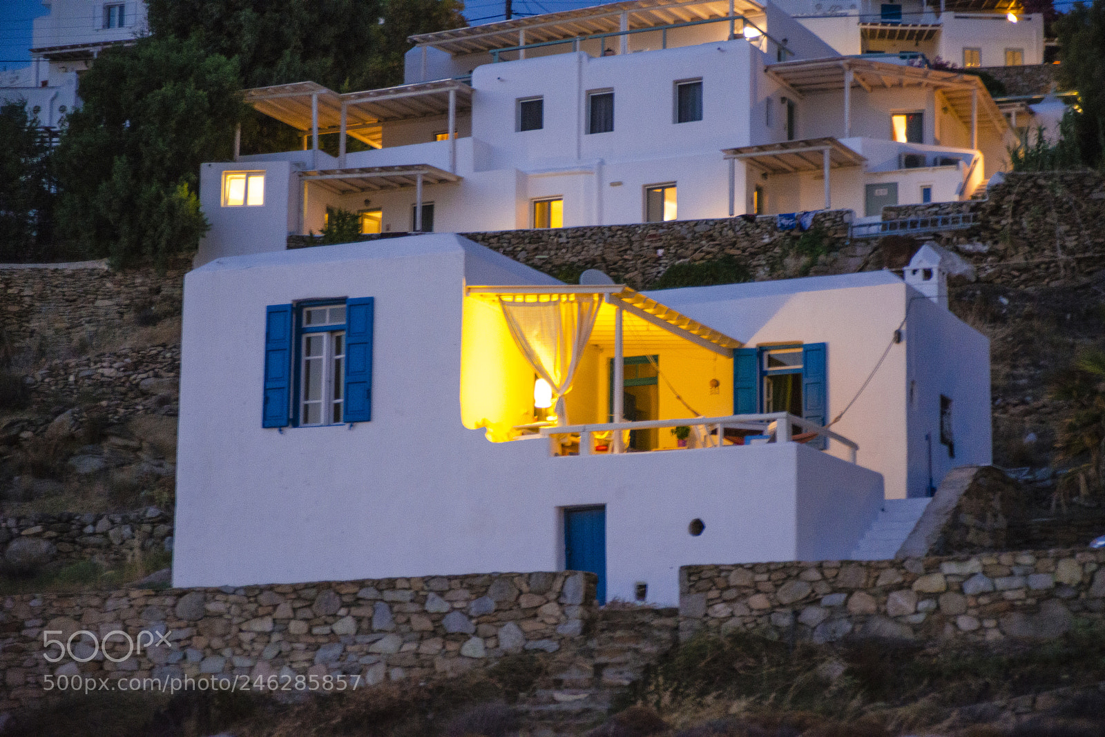 Nikon D800 sample photo. Rooms to let, mykonos photography