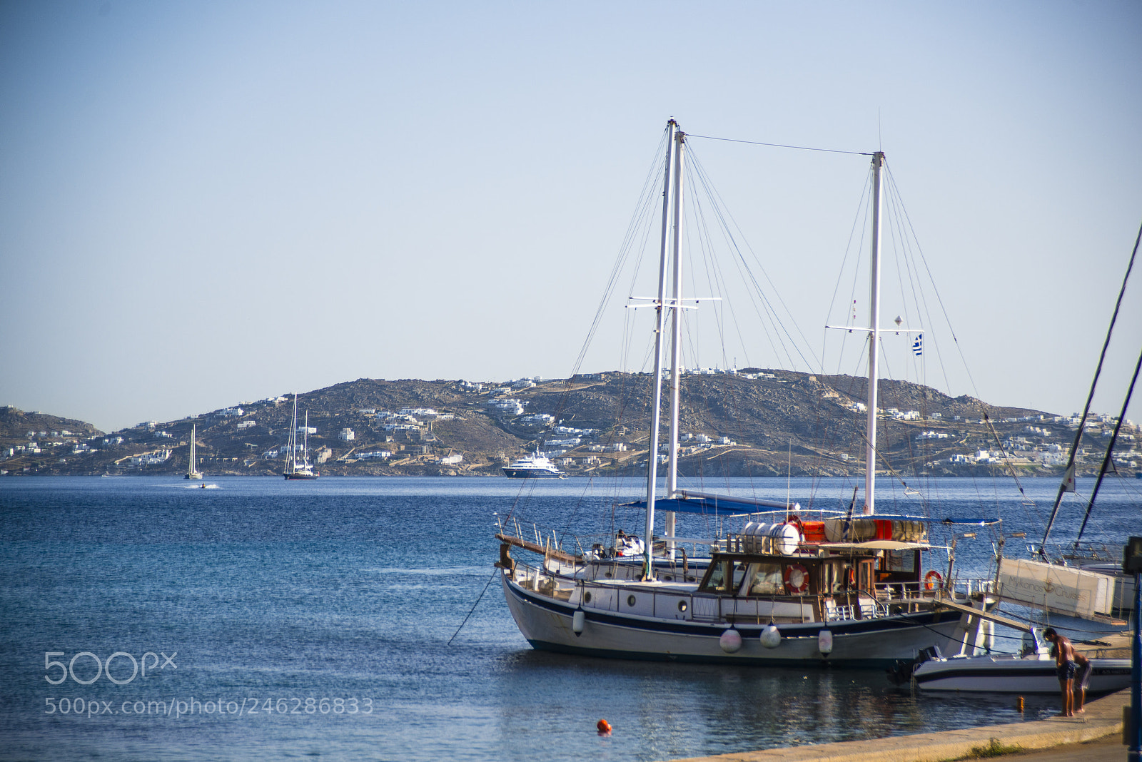 Nikon D800 sample photo. Ready to sail, mykonos photography