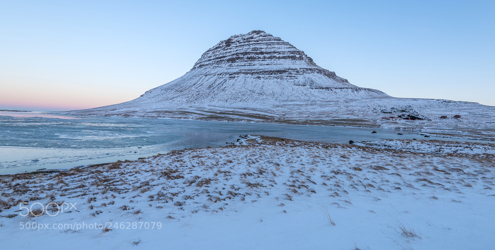 Nikon D810 sample photo. Kirkjufell mountain in winter photography