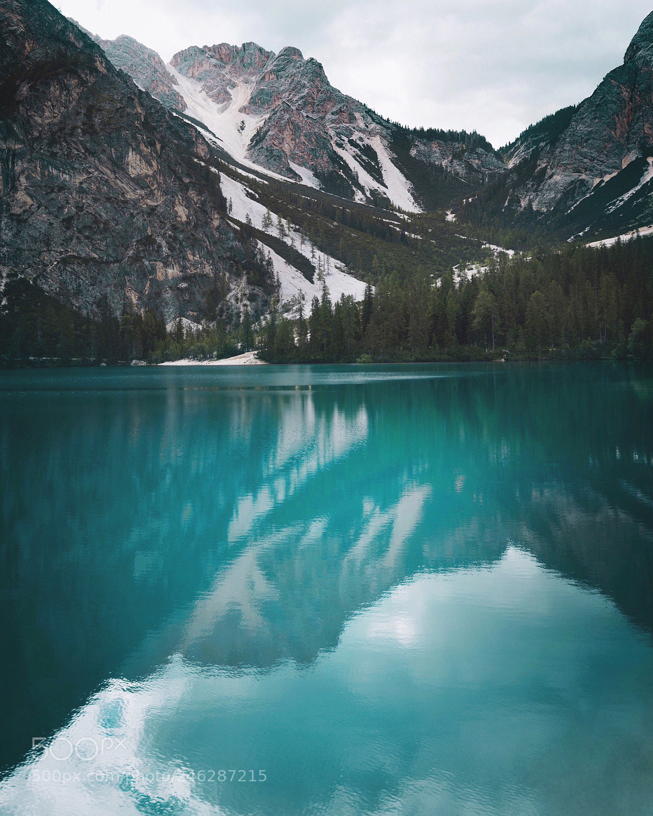 Apple iPhone sample photo. Lago di braies photography