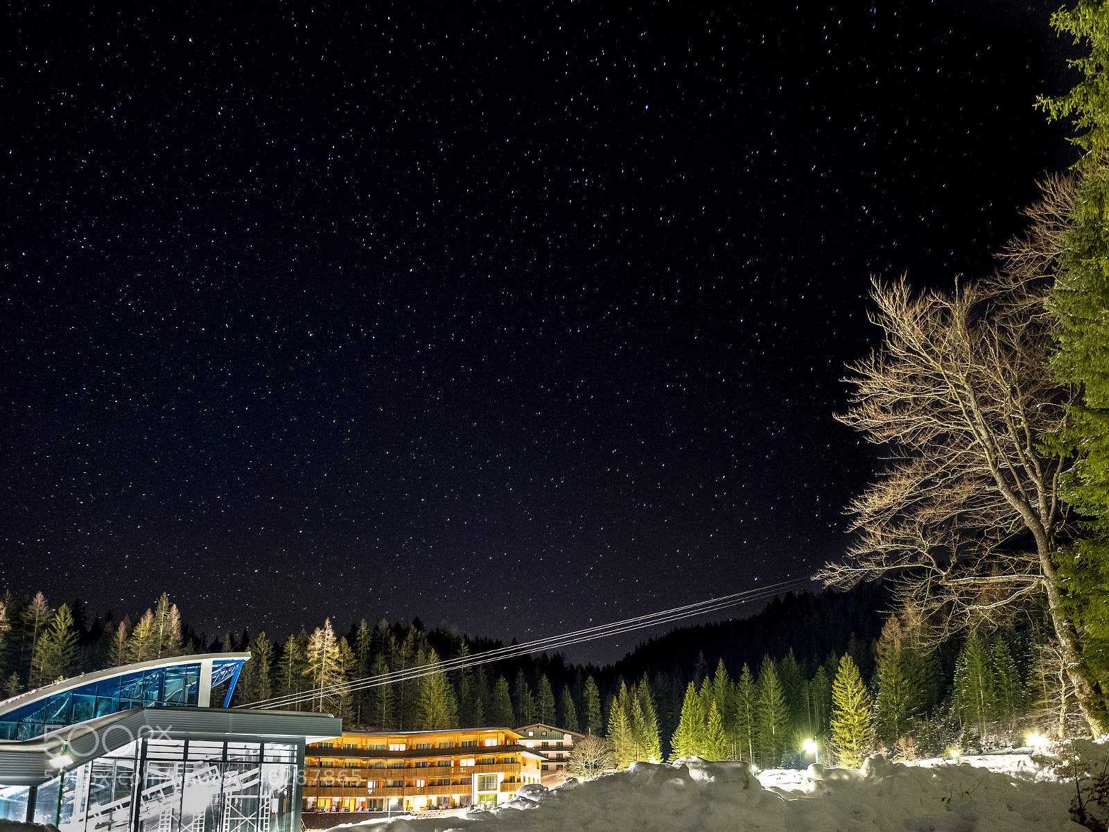 Fujifilm X-T2 sample photo. Cablecar & stars photography