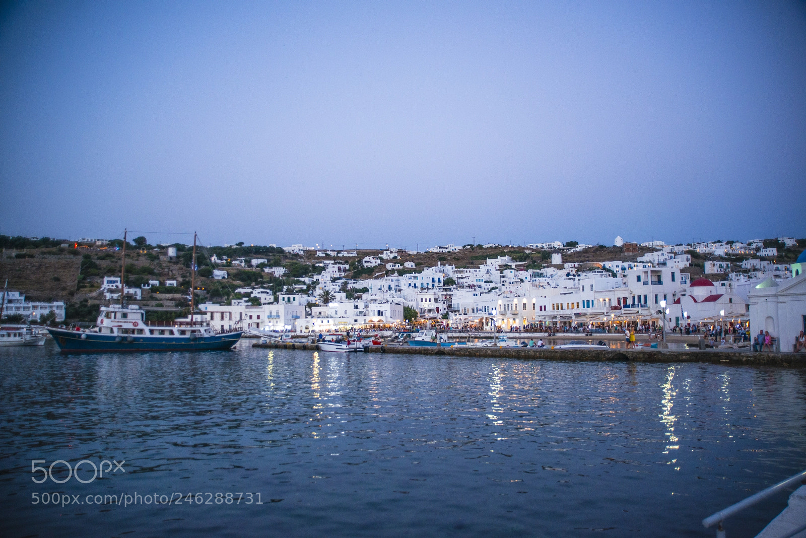 Nikon D800 sample photo. Harbor, mykonos - greece 2017 photography