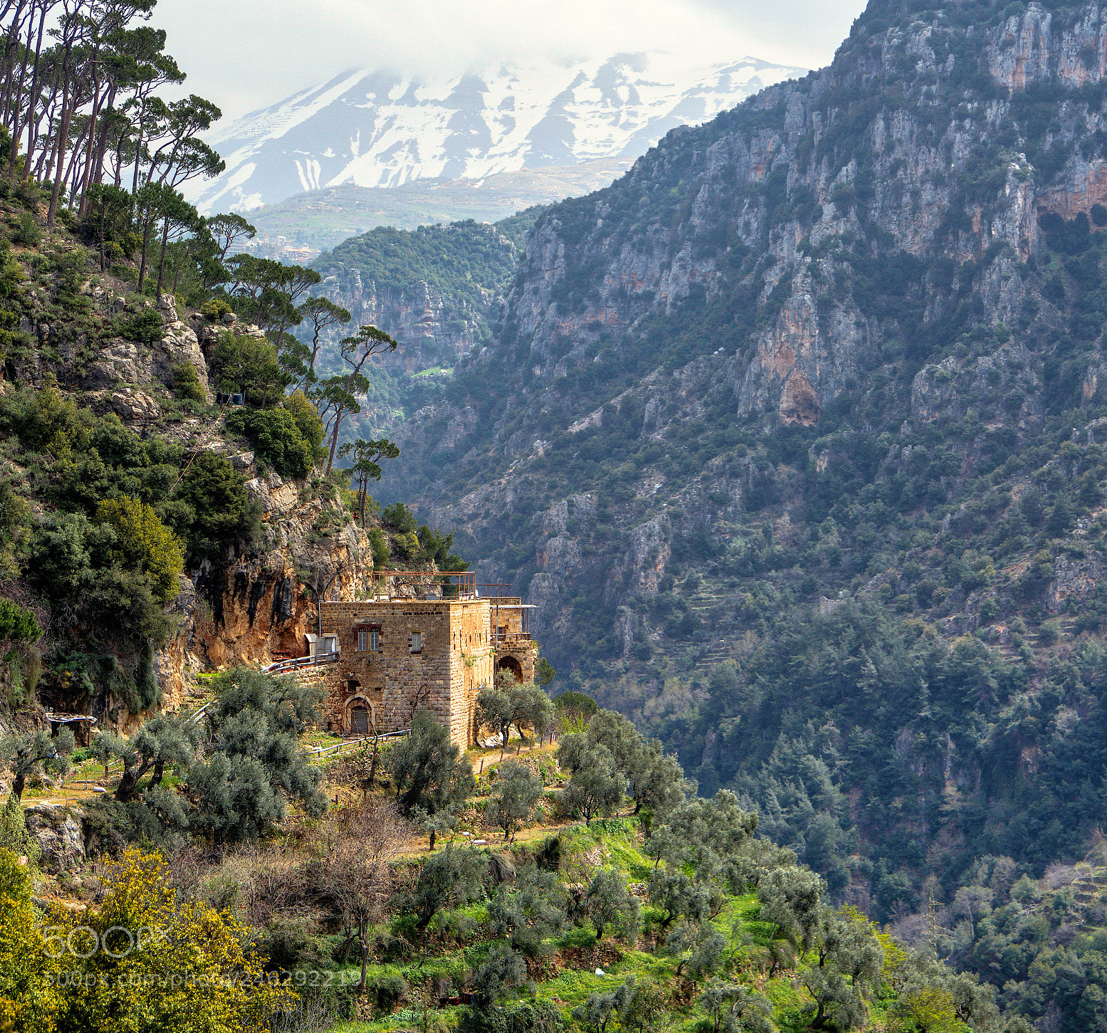 Canon EOS 7D sample photo. Qannoubine valley monastery photography