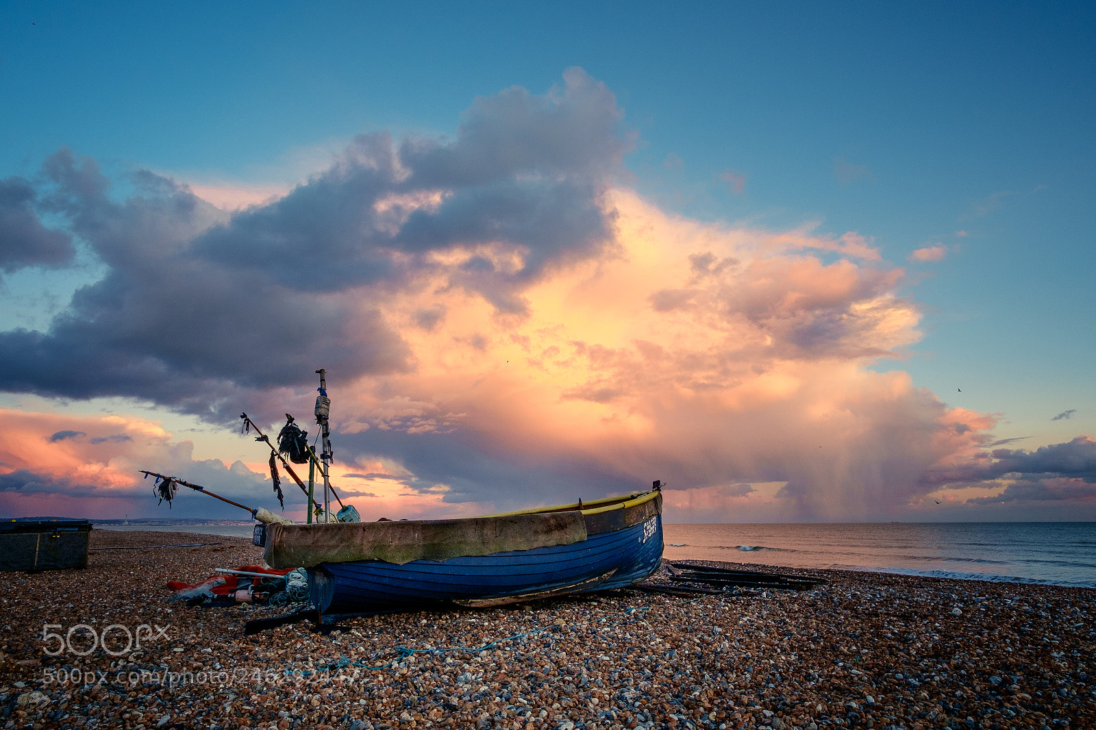 Fujifilm X-E1 sample photo. Blue boat photography