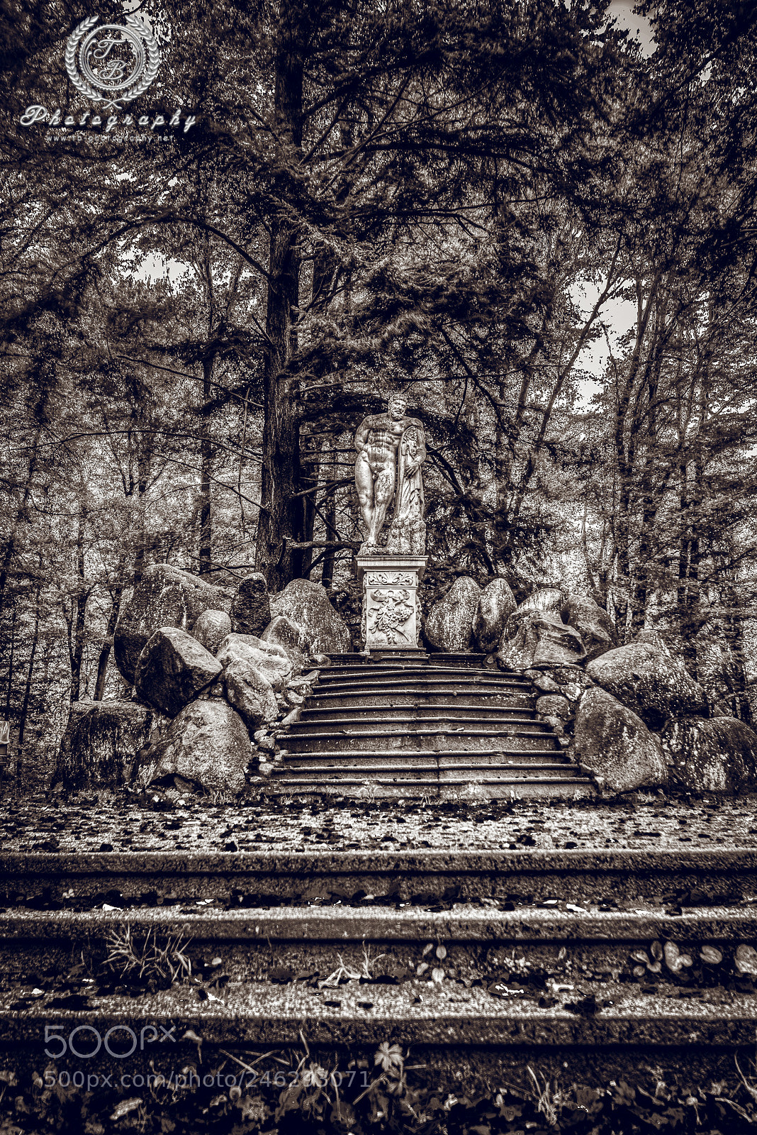 Nikon D800 sample photo. Herkules statue hdr s photography